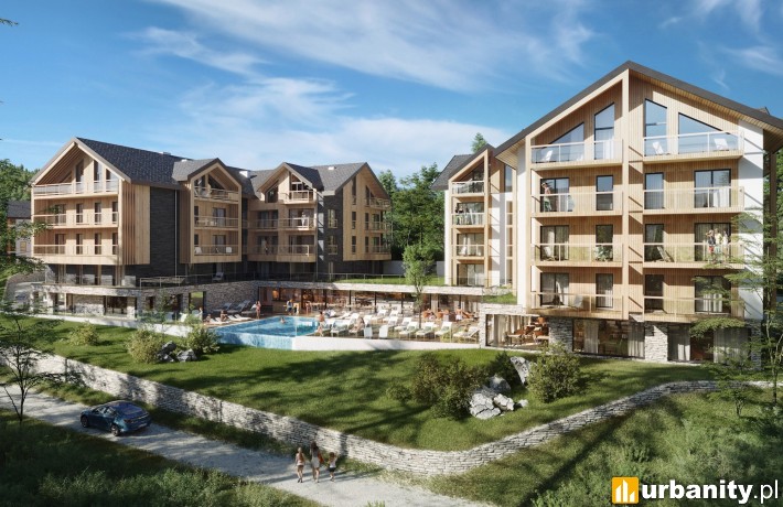 Wizualizacja zewnętrzna hotelu Holiday Inn Resort Szklarska Poręba