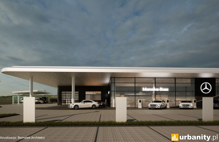 Projekt salonu Duda-Cars Mercedes-Benz, wiz. Duda-Cars