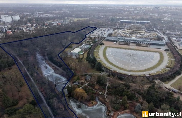 Część Parku Szczytnickiego przejdzie renowację, teren inwestycji, fot. materiały inwestora