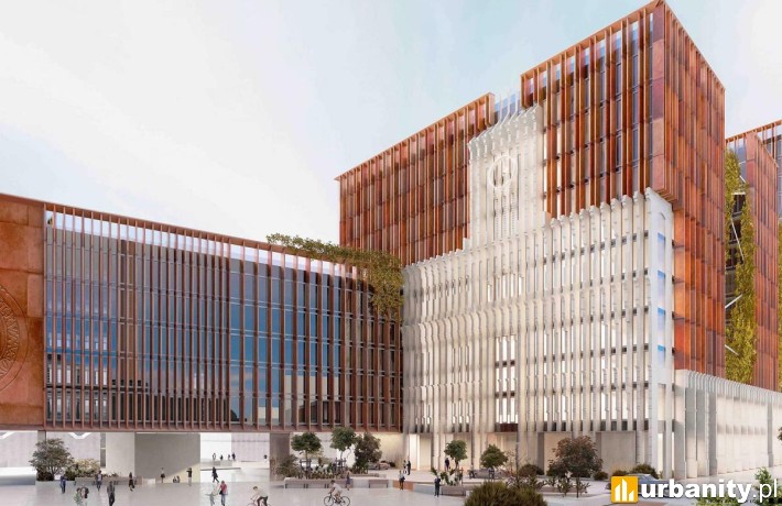 Projekt nowego łódzkiego Ratusza na terenie Nowego Centrum Łodzi, fot. materiały inwestora