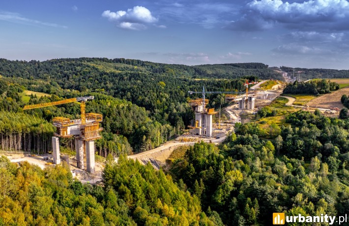 S19 Babica–Jawornik, budowa estakady, fot. Intercor