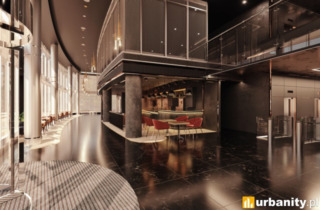 Projekt nowych wnętrz biurowca Saski Crescent, fot. CA Immo