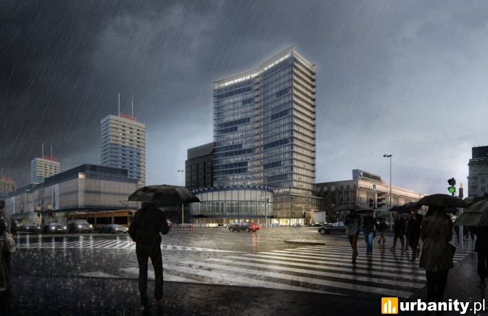 Projekt nowego biurowca przy Rotundzie