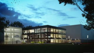 Cezamat z wmurowanym kamieniem węgielnym