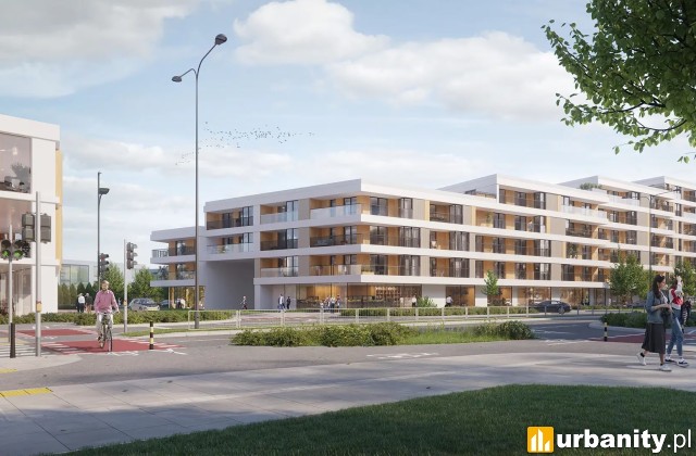 Koncepcja inwestycji przy ulicy Gandhi na Ursynowie, wiz. LaterGrupa