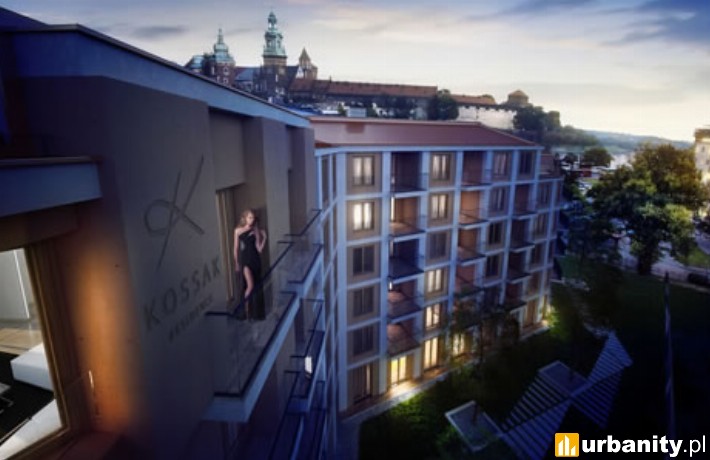 Projekt inwestycji Kossak Residence w Krakowie - wizualizacja