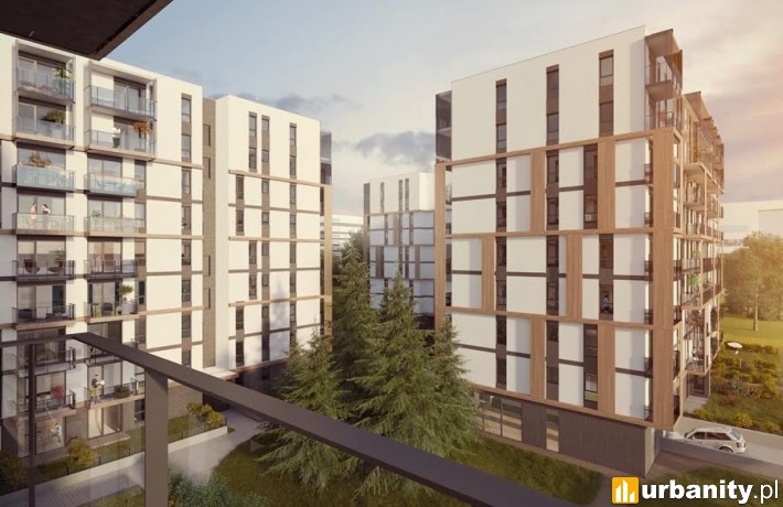 Wizualizacja warszawskiego osiedla Living Point Mokotów