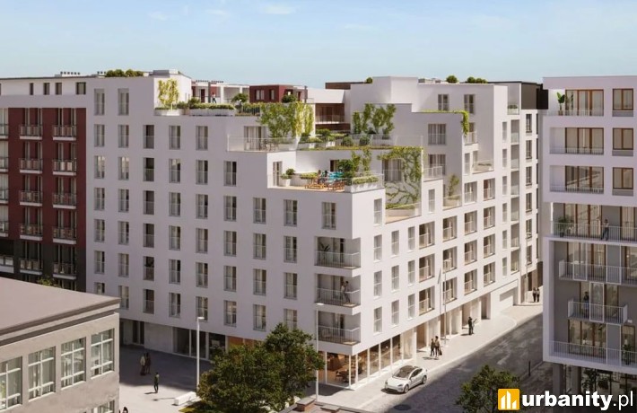 Projekt osiedla Moje Zabłocie w Krakowie, wiz. materiały dewelopera