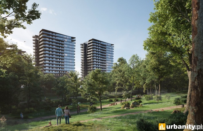 Projekt inwestycji Plaza Tower w Kielcach, wiz. materiały dewelopera