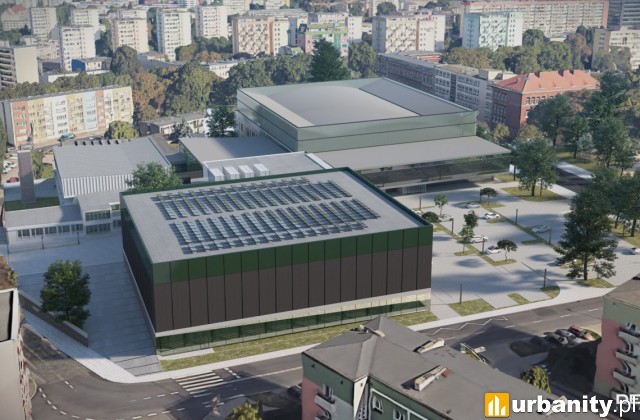 Szczeciński Dom Sportu do przebudowy, wiz. Dedeco