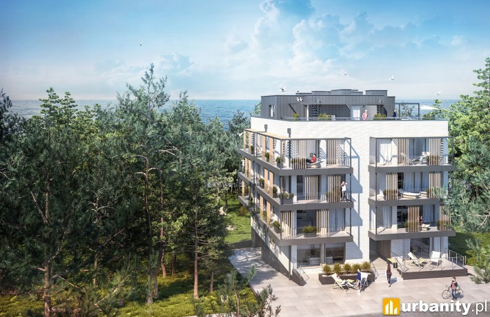 Wizualizacja budynku Wave House we Władysławowie