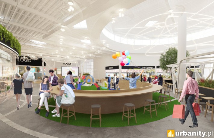 Nowe wnętrza parku handlowego Auchan Bielany