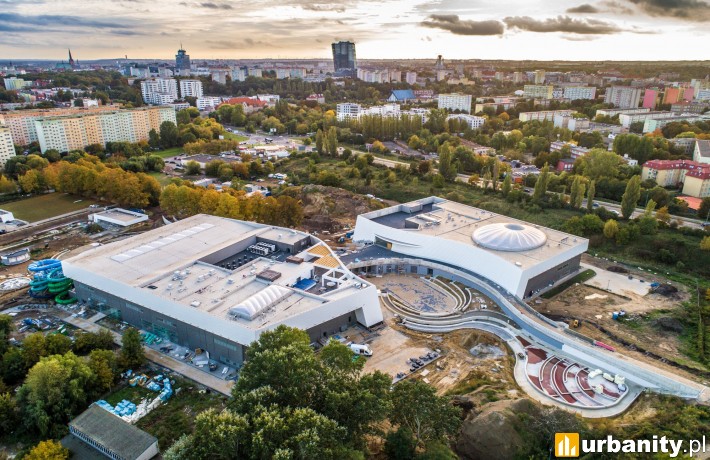 Postęp prac na budowie szczecińskiego aquaparku Fabryka Wody, fot. Alstal