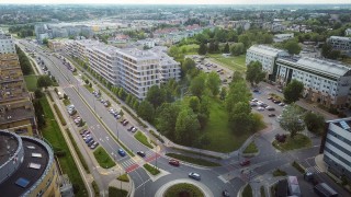 Koncepcja inwestycji przy ulicy Gandhi na Ursynowie, wiz. LaterGrupa