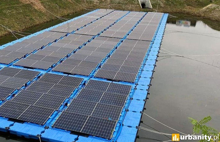 Energia ze słońca na wodzie. Pierwsza w Polsce pływająca instalacja PV, fot. PGG