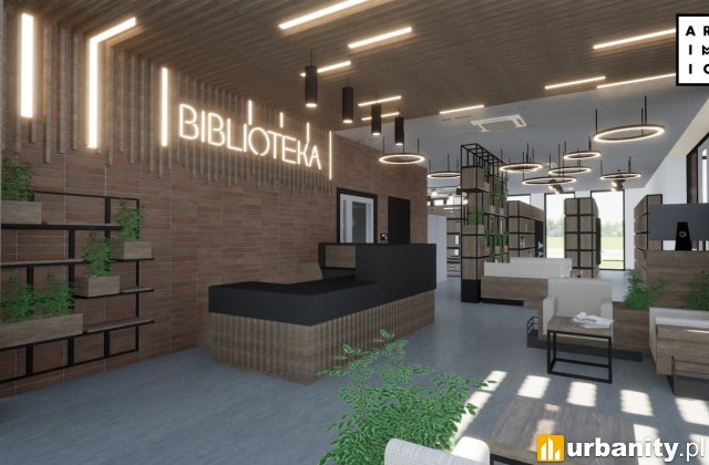 Gminna Biblioteka Publiczna w Długołęce, wiz. materiały inwestora