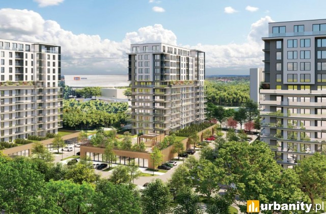 Wizualizacja osiedla Lotnicza 100 we Wrocławiu, wiz. materiały inwestora