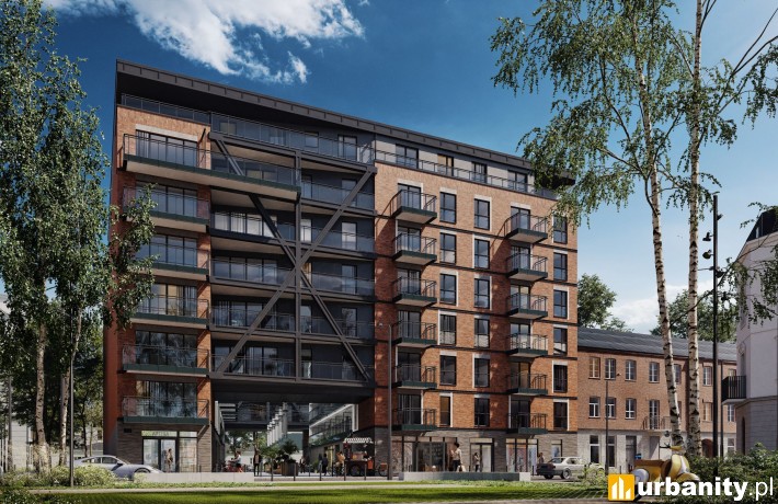 Na Okrzei - wizualizacja inwestycji, wiz. materiały prasowe