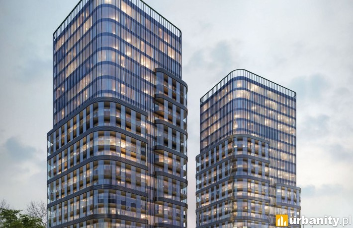 Wstępna koncepcja inwestycji przy Panoramicznej w Kielcach, wiz. Kamiński Bojarowicz Architekci.
