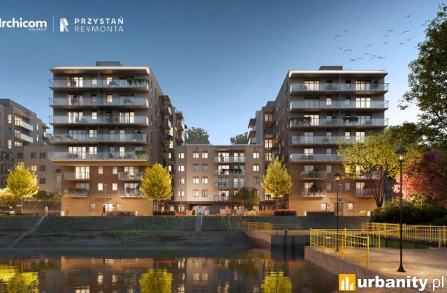 Przystań Reymonta we Wrocławiu, wizualizacja, wiz. materiały dewelopera