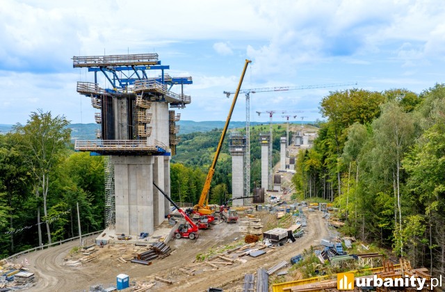 S19 Babica–Jawornik, budowa estakady, fot. Intercor
