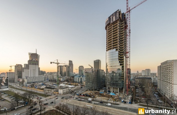 Tak obecnie wygląda budowa Mennica Legacy Tower