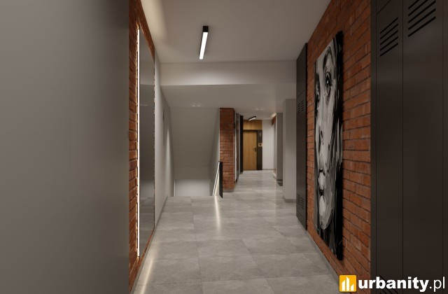 Wnętrza inwestycji Na Okrzei, wiz. materiały dewelopera