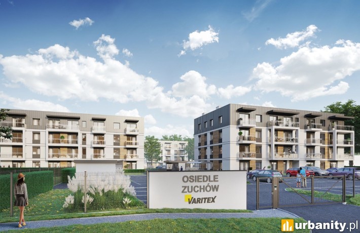 Projekt Osiedla Zuchów w Łodzi, wiz. materiały dewelopera