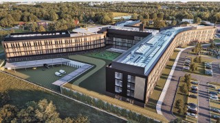 Projekt nowego szpitala w Gliwicach, wiz. Industria Project