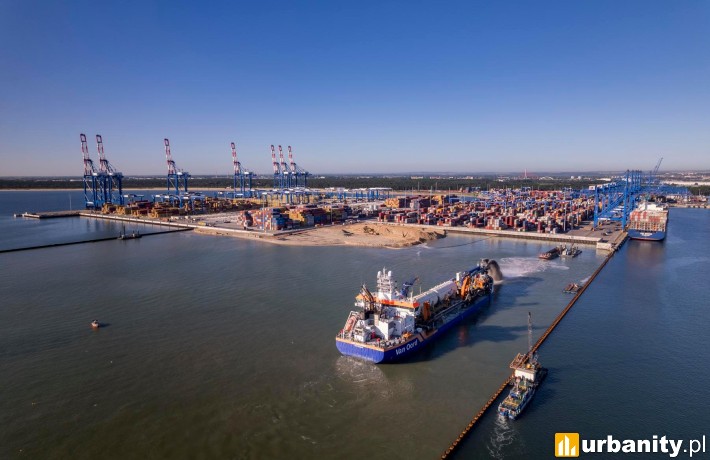 Budowa terminala T5 w gdańskim porcie, fot. NDI