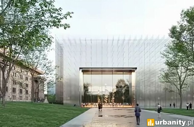 Nowy projekt siedziby TR Warszawa na Placu Defilad, wiz. materiały inwestora