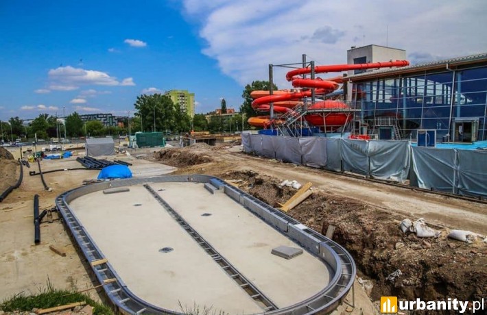 Postęp prac na budowie wrocławskiego Aquaparku fot. Aquapark Wrocław