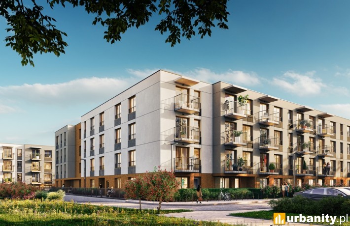 Wizualizacja osiedla Dolina Prądnika w Krakowie firmy Spravia, wiz. materiały dewelopera