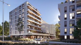 Inwestycja w Krakowie z elementami graficznymi projektu francuskiego artysty