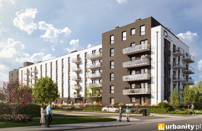 Wizaulizacja inwestycji Milczańska 18 w Poznaniu, wiz. Pekabex Development