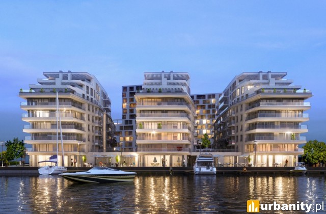 Projekt Osiedla nad Odrą zlokalizowanego na szczecińskiej Łasztowni, fot. materiały dewelopera