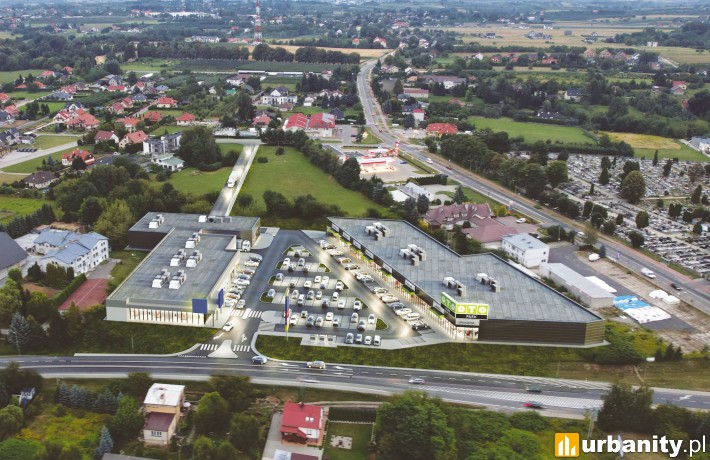 OTO Park Sandomierz, wizualizacja inwestycji, wiz. materiały inwestora