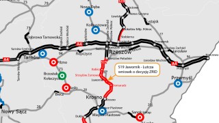 Ostatni odcinek Via Carpatia na Podkarpaciu. Estakada o filarach wysokich na 36 metrów