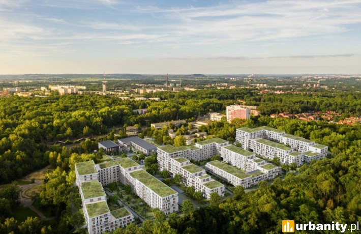 Koncepcja zagospodarowania działki przy Targowej w Chorzowie, wiz. materiały dewelopera