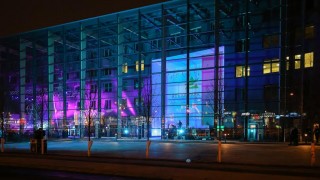 Kawiarnia w warszawskim kompleksie Adgar