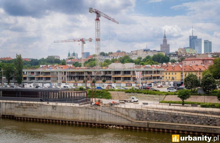 Wiecha na budowie nowego budynku UW na Powiślu, fot. Uniwersytet Warszawski