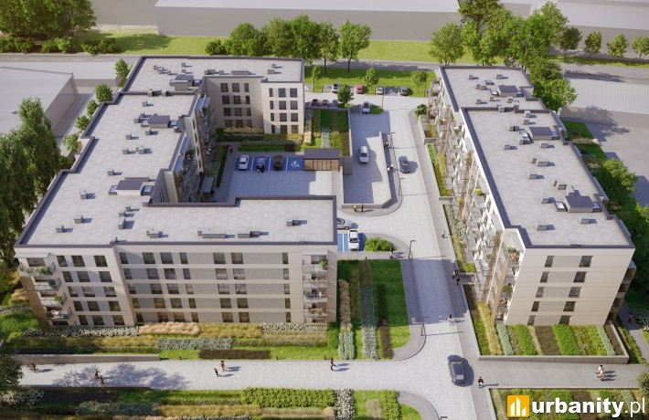 Grunwald Park w Poznaniu, wizualizacja, wiz. materiały dewelopera