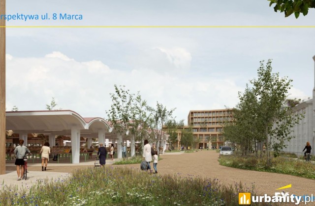 Odnowiona Hala Targowa i 16 hektarów terenu wokół, koncepcja, wiz. Ernst & Young