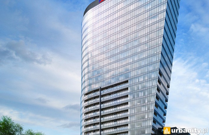 Podium wieżowca Hanza Tower w Szczecinie