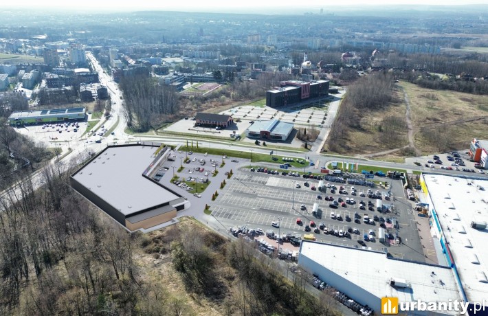 Wizualizacja parku handlowego w Rudzie Śląskiej, wiz. materiały inwestora