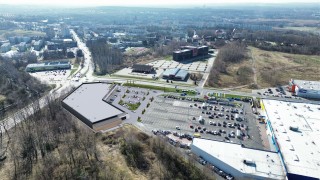 Wizualizacja parku handlowego w Rudzie Śląskiej, wiz. materiały inwestora