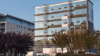 Ostatnie prace na budowie biurowca Quadro Office w Poznaniu