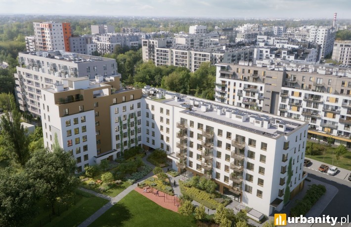 Splot Wola w Warszawie, wizualizacja, wiz. materiały dewelopera