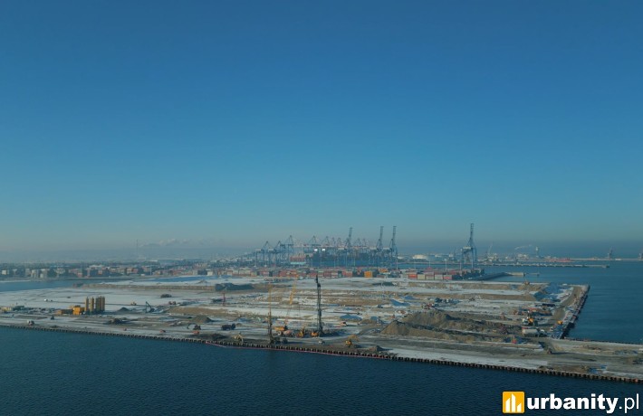 Budowa nowego terminala kontenerowego T3 Baltic Hub w Gdańsku, fot. Budimex