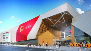 Rozbudowana część parku handlowego Aleja Bielany